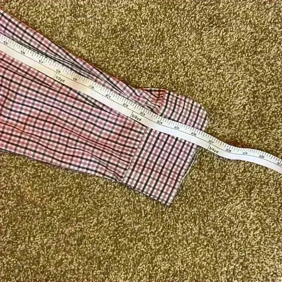 Peter Millar cotton button down plaid shirt. Extra Large - Picture 7 of 8